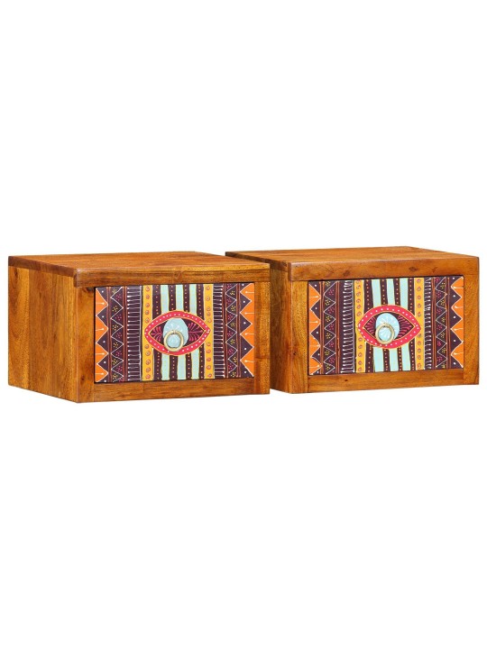 ÖÖKAPPIDE KOMPLEKT 2 TK 35X30X22 CM TÄISPUIT AKAATSIA