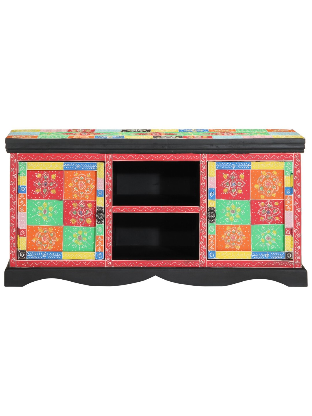 TV KAPP, MITMEVÄRVILINE, 100X35X50 CM, TAHKE MANGOPUU