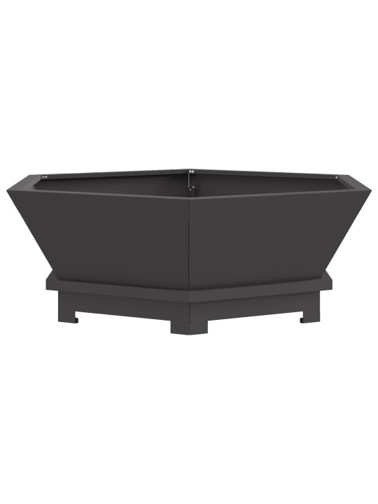 TULEPLATS KUUSNURKNE MUST 75X75X28 CM TERAS