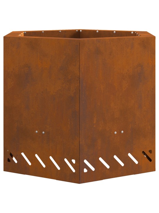 SUITSETAV TULEKUBE KUUSNURKNE 58X58X51 CM ILMASTIKUKINDLAST TERASEST
