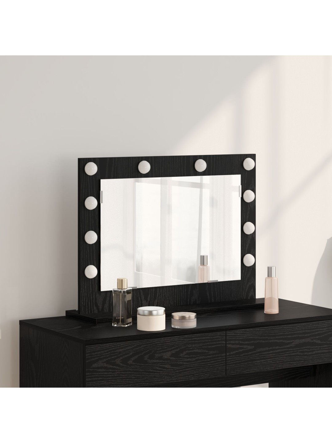 PEEGEL LED VALGUSEGA MUST TAMME 60X45X18 CM