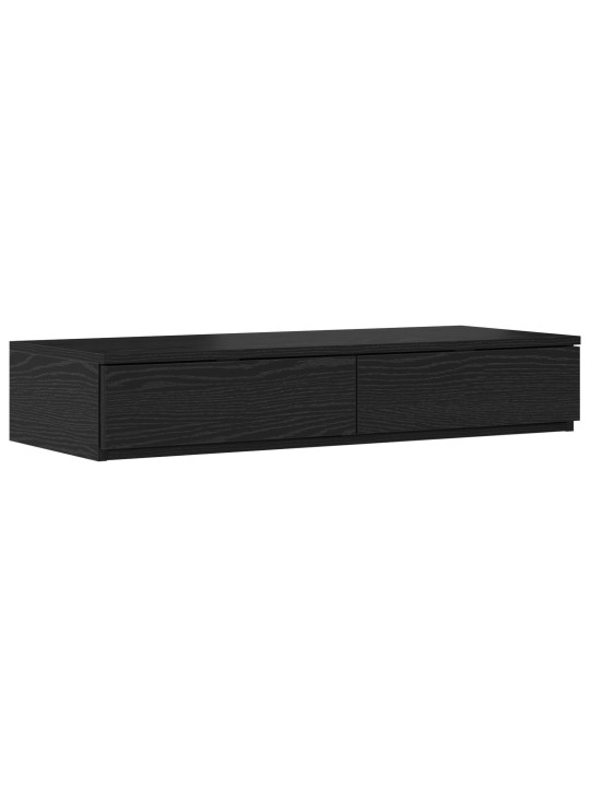VOODI SAHTLID MUST 100X36,5X16,5 CM TÖÖDELDUD PUIT