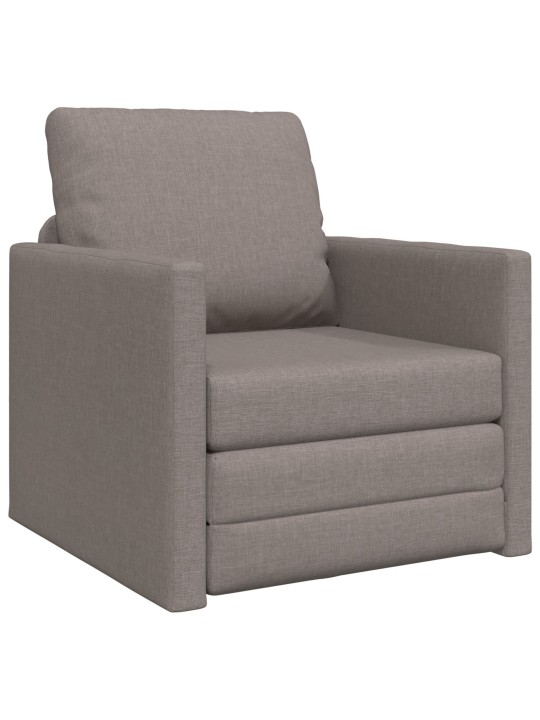 PÕRANDADIIVANVOODI 2-IN-1 TAUPE 74X77X81 CM KANGAS