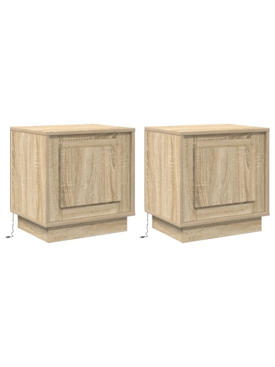 ÖÖKAPID LED VALGUSTUSEGA 2 TK SONOMA TAMME 44X34,5X45 CM