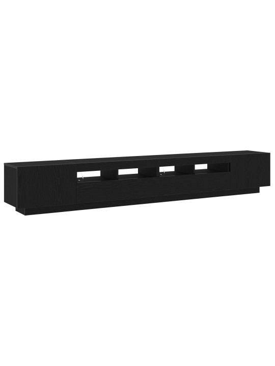 TV ALUS LED-VALGUSTITEGA, MUST TAMME, 260X35X40 CM, TEHISPUIT