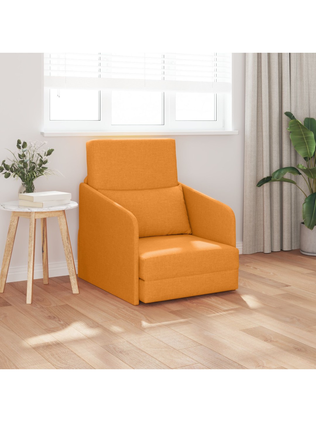 PÕRANDADIIVANVOODI 2-IN-1 TUME KOLLANE 65X80X83 CM KANGAS