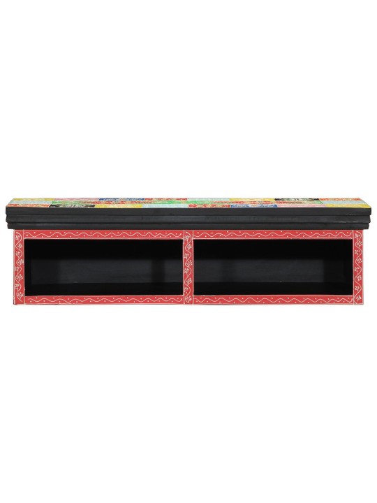 TV KAPP SEINALE MITMEVÄRVILINE 80X30X22 CM TÖÖDELDUD PUIT