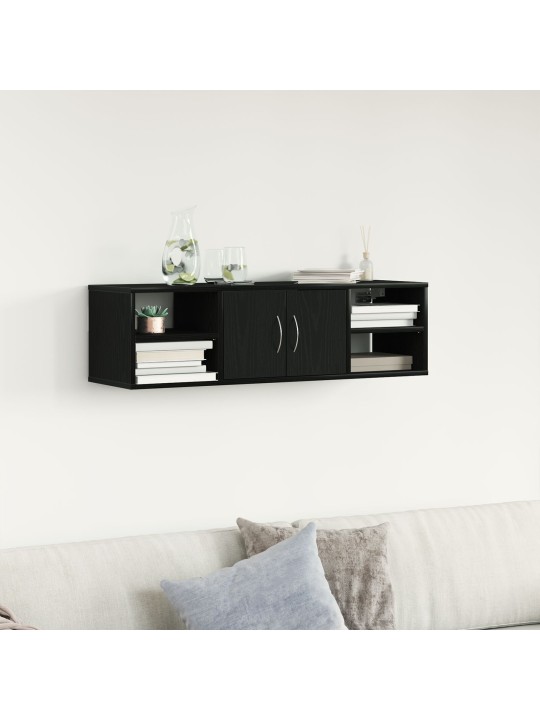 SEINALE PAIGALDATAV RIIUL MUST TAMME 140X41X75 CM TEHISPUIT
