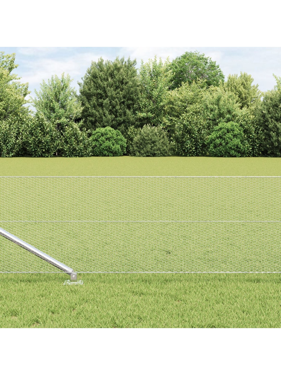 HEKSAGONAALNE AED 0.5X100 M TSINGITUD TERAS, AEDADE POSTID SPIKE'IGA 13 TK Ø32 MM 80 CM TSINGITUD TERAS