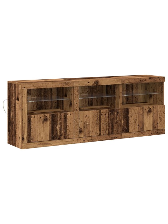 KAPP LED TULEDEGA VANA PUIDU 181,5X37X67 CM TÖÖTLEMATA PUIT