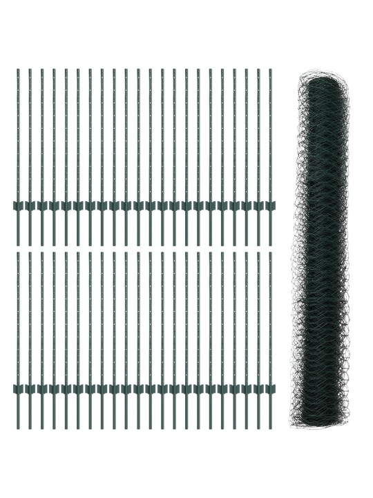 TARA POSTID 11 TK U-KANAL ROHELINE 100 CM TERAS, KUUSNURKNE TARA ROHELINE 1X100 M TERAS