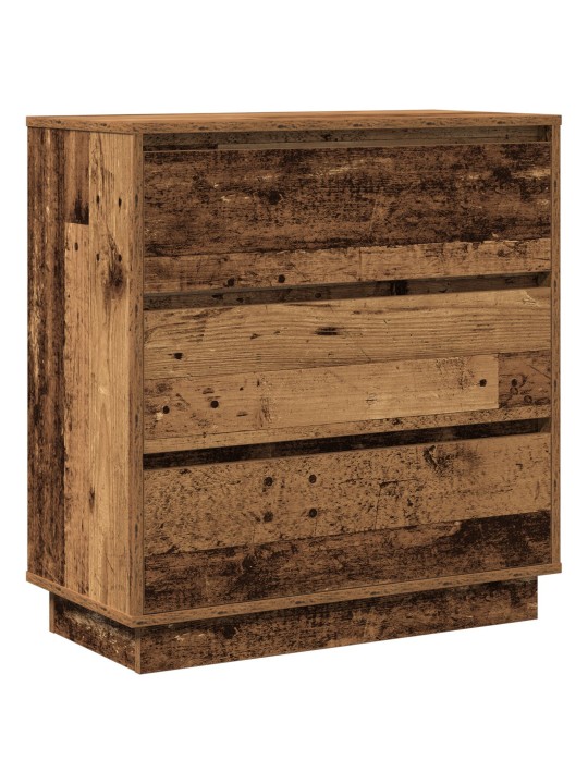 ÖÖKAPP KOOS LEDIGA VANA PUIT 71X34,5X75 CM TÖÖDELDUD PUIT