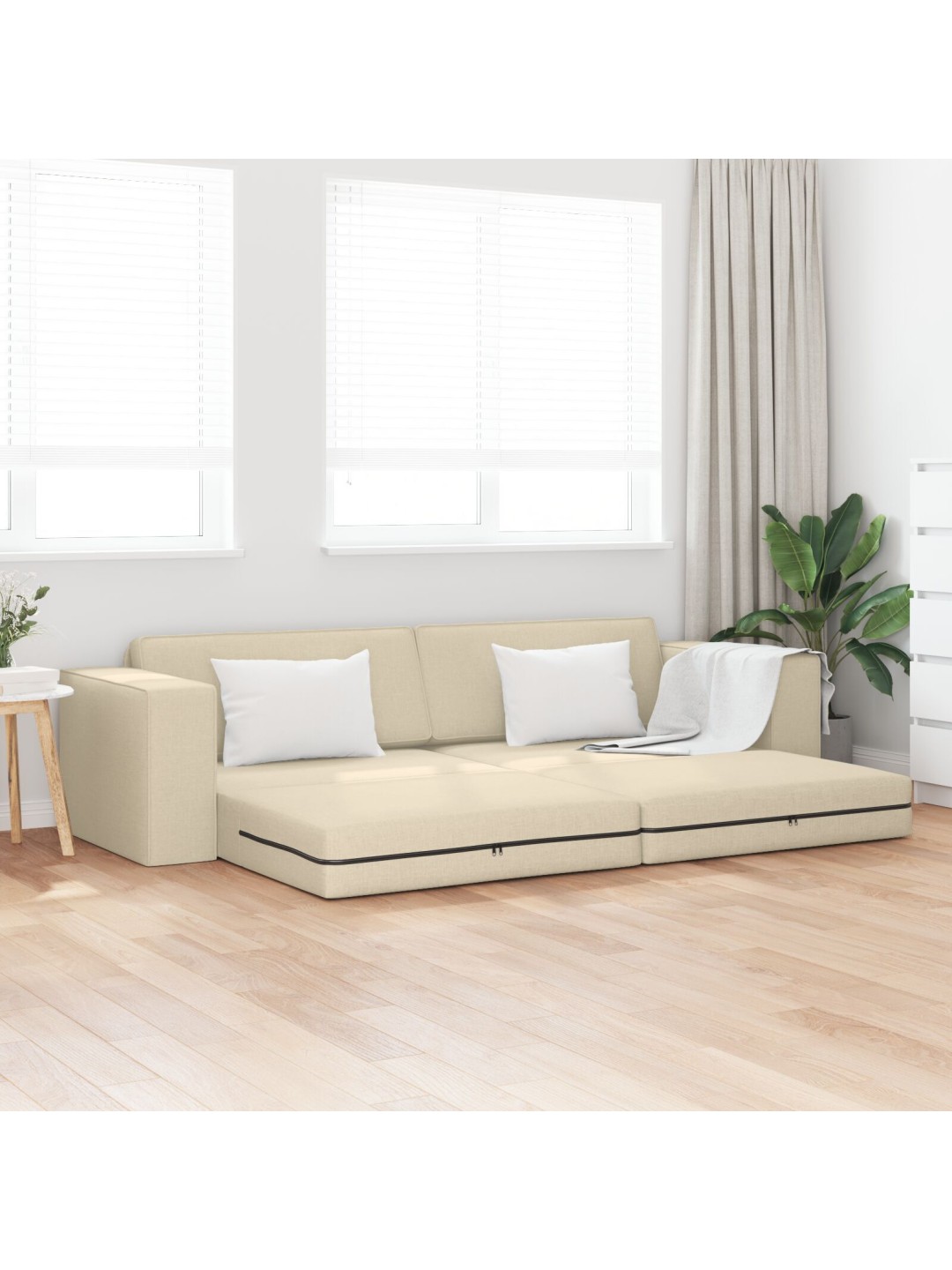 PÕRANDADIIVANIVOOD 2-ÜHES KREEMJAS 245X150X60.5 CM KANGAS