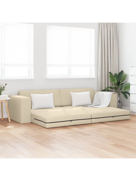 PÕRANDADIIVANIVOOD 2-ÜHES KREEMJAS 245X150X60.5 CM KANGAS