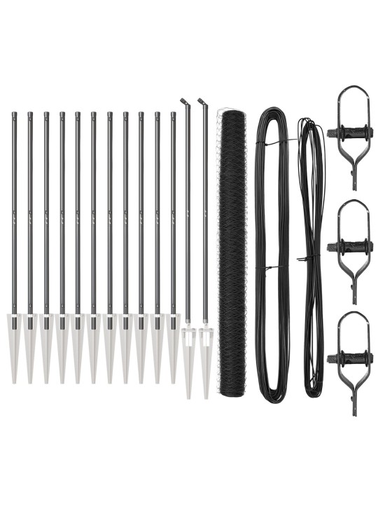 KUU AED HALL 1.6X25 M TERAS, AIA POSTID SPIKE'IGA 13 TK Ø32 MM 180 CM TSINKTERAS