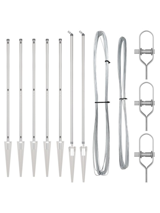 AEDIKUPOSTID SPIKE'GA 7 TK Ø32 MM 180 CM GALVANISEERITUD TERAS