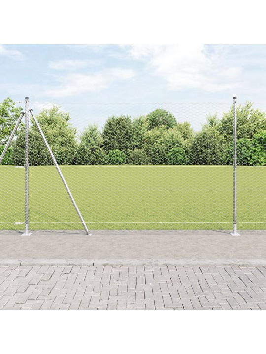 HEKKINNA 1.4X100 M GALVANISEERITUD TERAS, AIA POSTID BAASPINDADEGA 13 TK Ø32MM 78.5CM GALVANISEERITUD TERAS