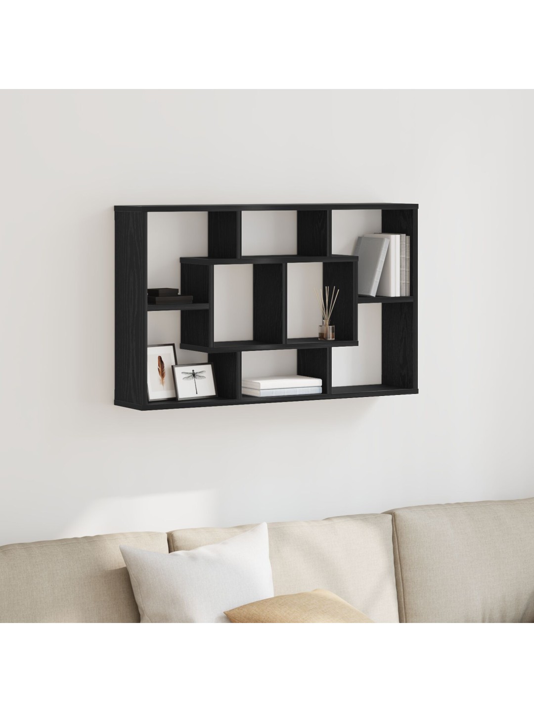 RIIUL - MUST SAAR, 85 X 16 X 52.5 CM, VALMISTATUD TEHISPUIDUST
