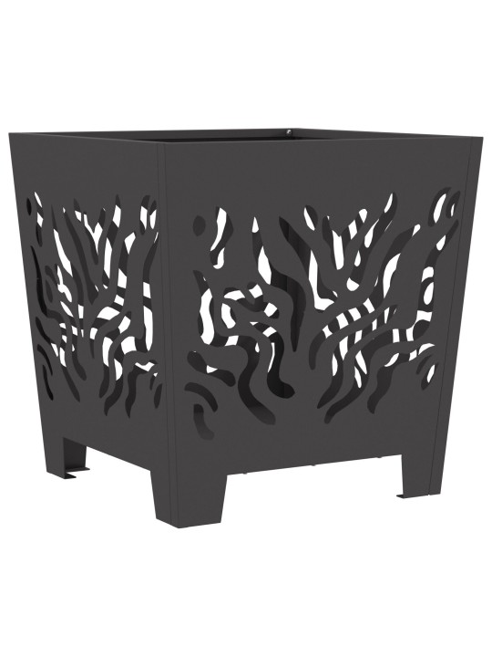 TULEPLATS RUUTMUST 40X40X40 CM TERAS
