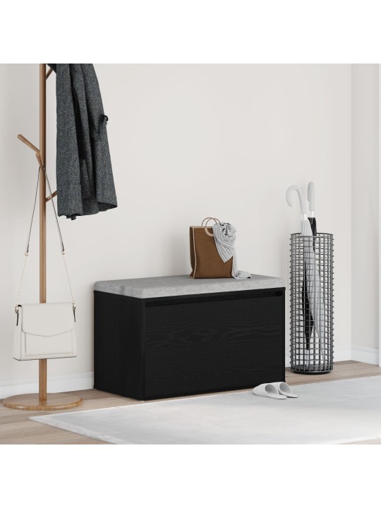 HALL BENK MUST PUIT 80X40X45 CM TEHISPUIT