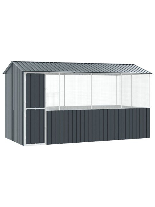 LINNUPUUR ANTHRACITE 215X78X200 CM GALVANISEERITUD TERAS