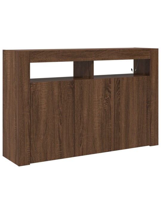KÕRVALINE PRUUN TAMMEPÖÖK INSENERIPUIT 116 X 30 X 75 CM KÕRVALINE