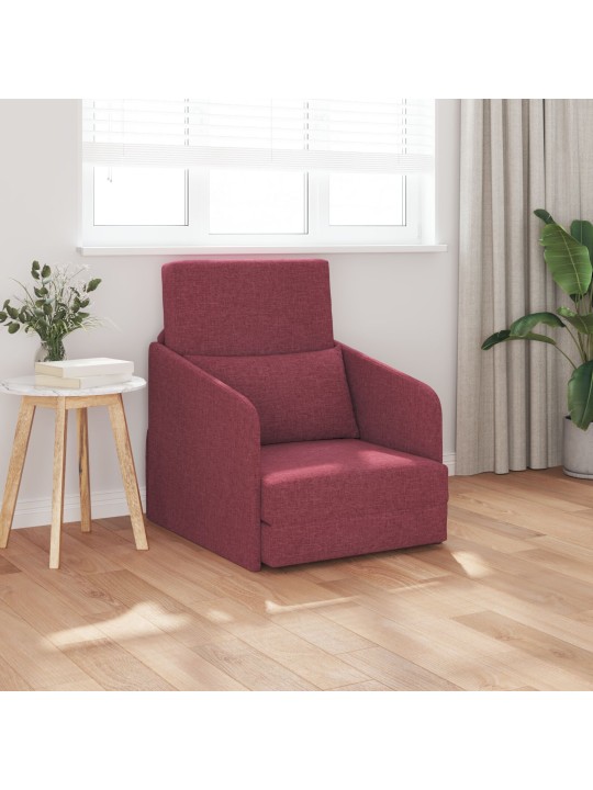 PÕRANDAVOODI 2-IN-1 BURGUNDIAPUNANE 65X80X83 CM KANGAS