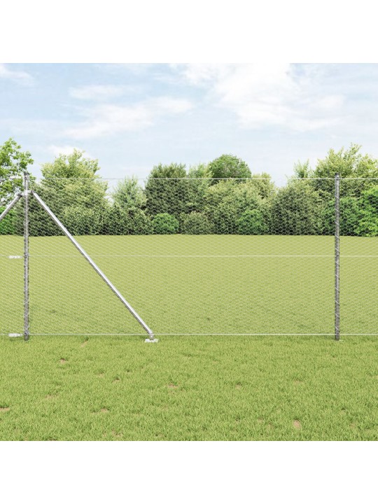 KUUSNURKNE AED 1X10 M GALVANISEERITUD TERASEST, TÕUKEPOSTID KOOS NAELAGA 7 TK Ø32 MM 120 CM GALVANISEERITUD TERASEST