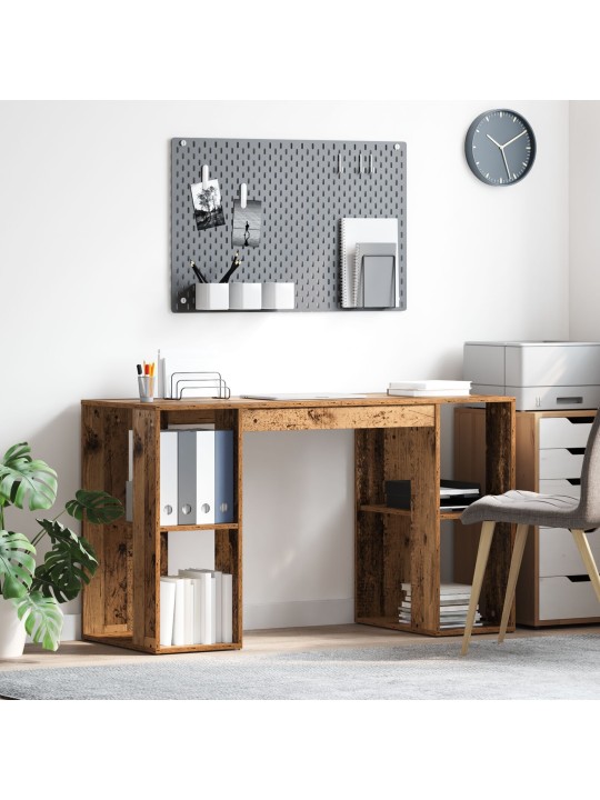 PRUUNI KIRJUTUSLAUD VANA PUIT SOLIDNE TAASTATUD PUIT STANDARD