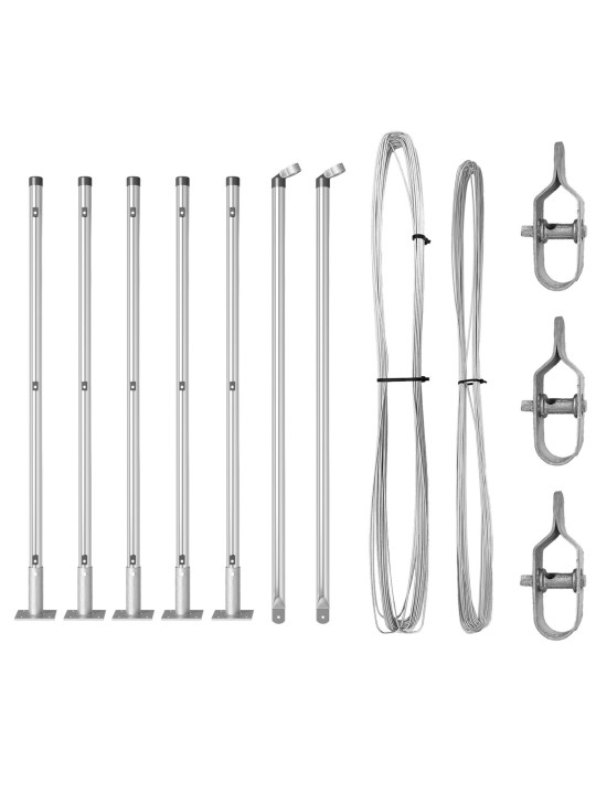 AEDAPOSTID BAASPANEELIDEGA 7 TK Ø32MM 70CM TSINKTERASE