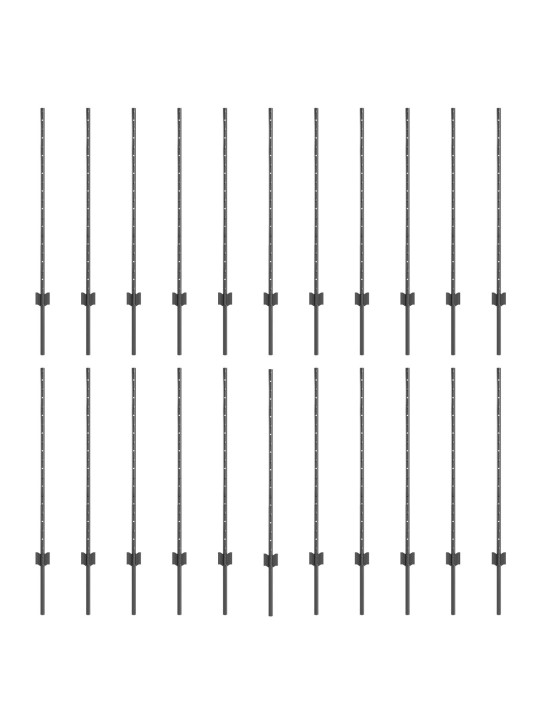 PIIRETE POSTID 44 TK U-KANAL HALL 140 CM TERAS