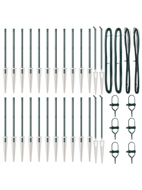 AEDAPOSTID KINNITUSNURGAGA 26 TK Ø32 MM 60 CM GALVANISEERITUD TERAS