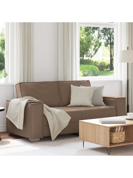 KAHEISTMENE DIIVAN CAPPUCCINO 140 CM KUNSTNAHAST