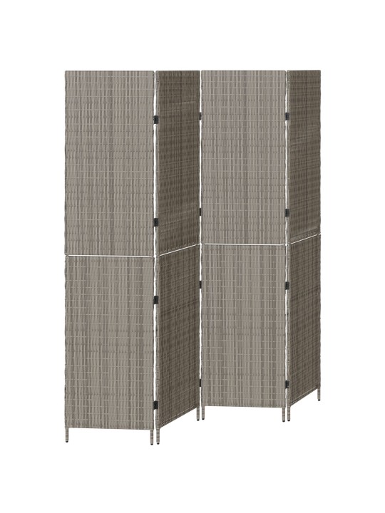 TOASEIN 4 PANEELI KOKKUPANDAV HALL 195X180 CM POLÜ RATTAN