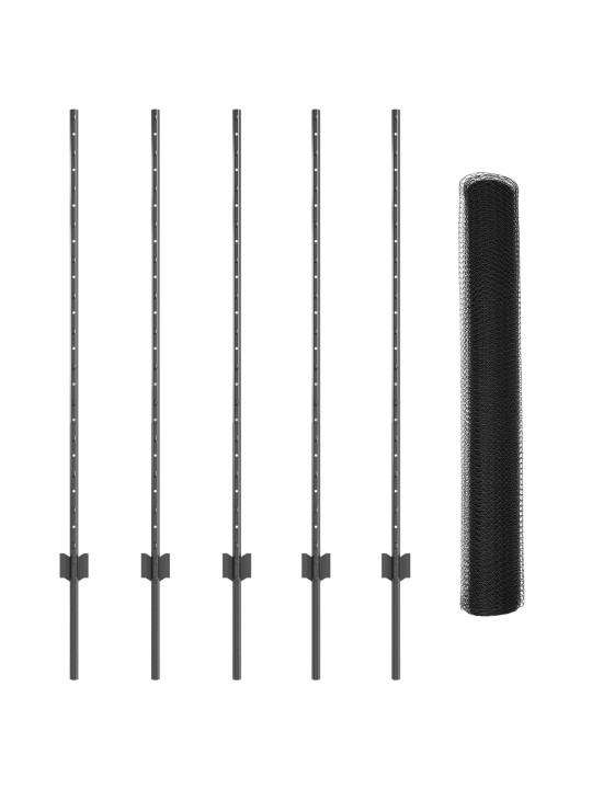 TARA POSTID 10 TK U-KANAL HALL 120 CM TERAS, KUUSNURK TARA HALL 1.2X10 M TERAS