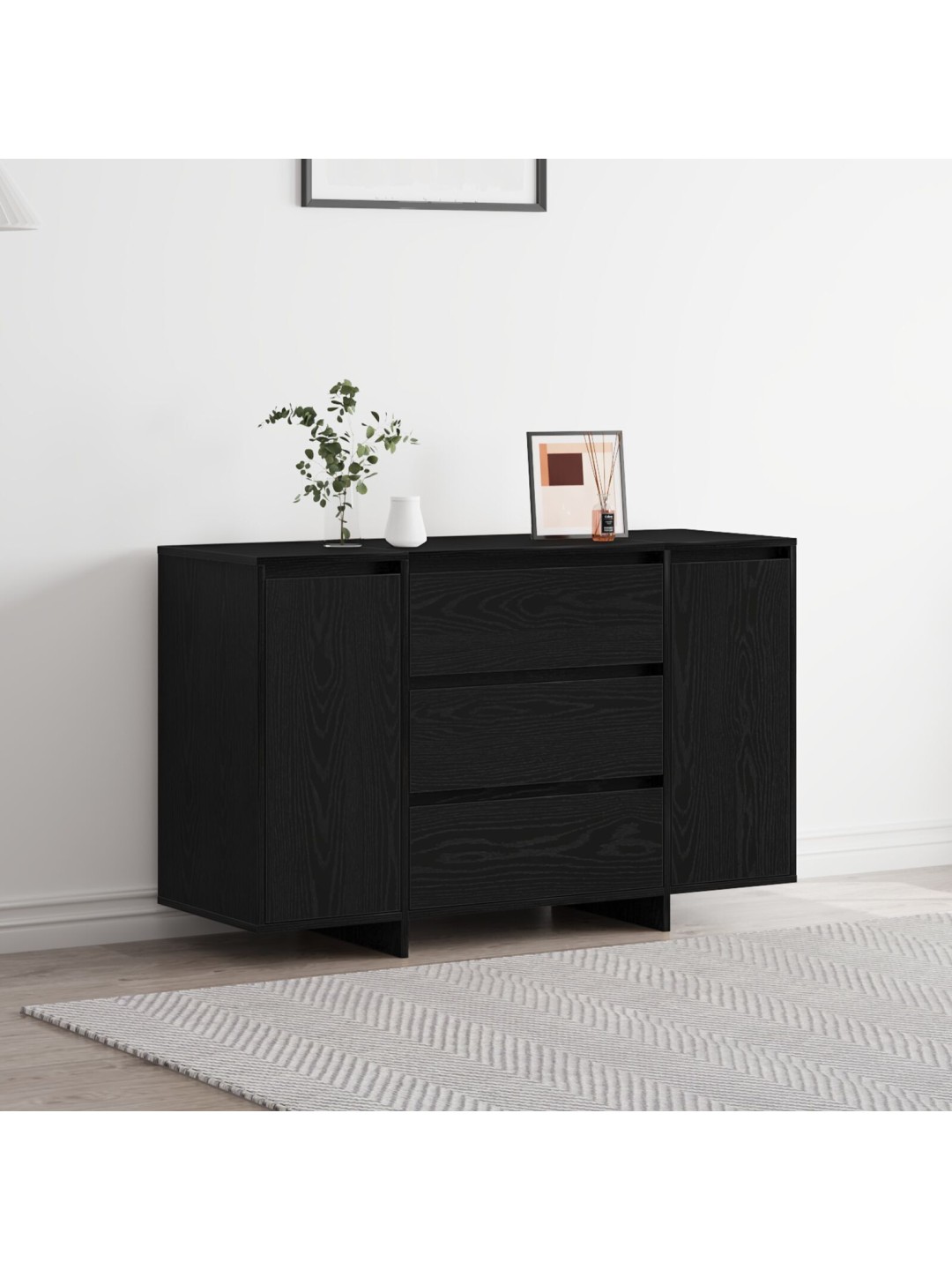 KÕRVALTUBA MUST TAMME 120X41X75 CM TEHISPUIT