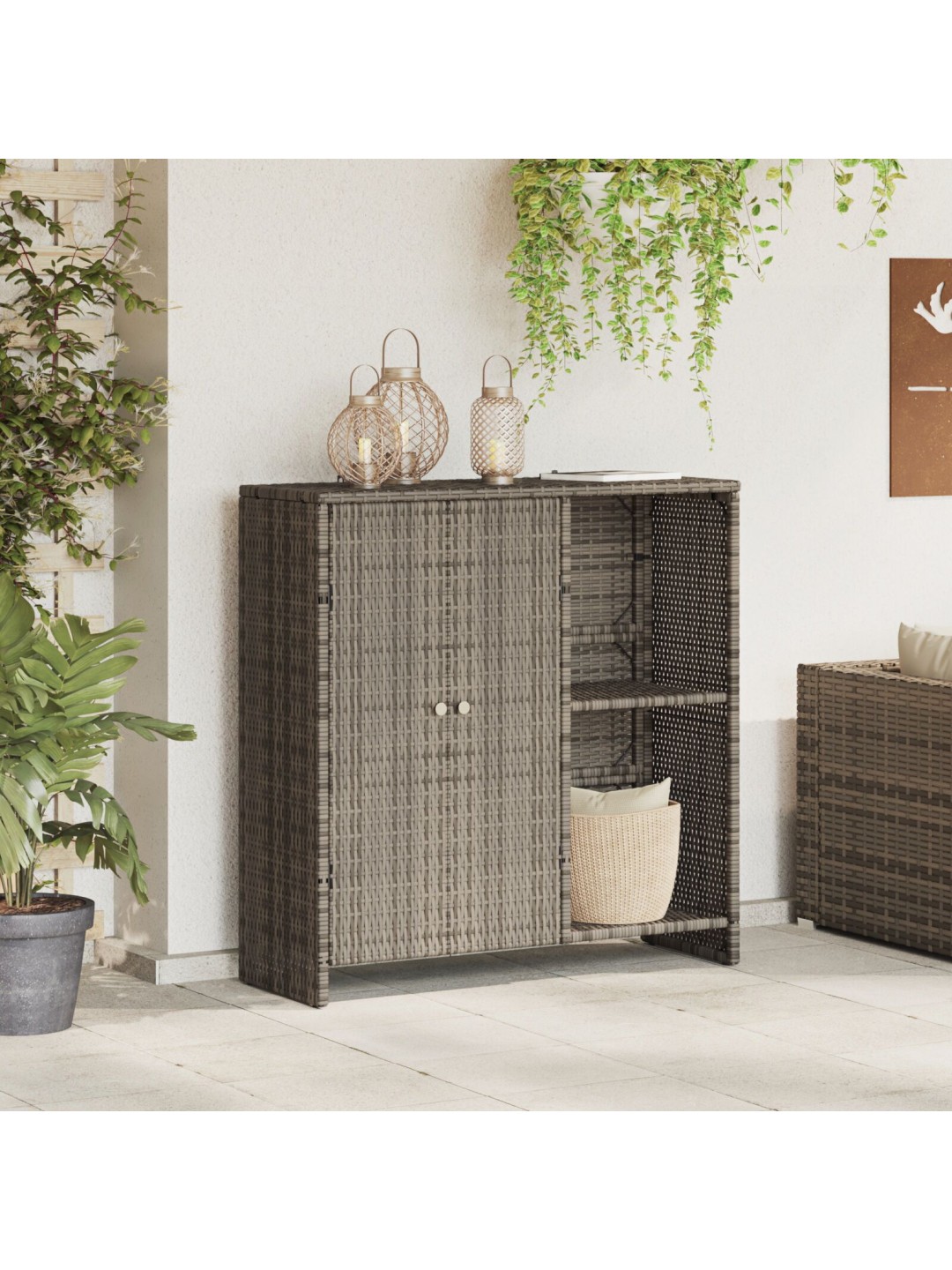 LADUSTAMISKAPP HALL 100X36X102 CM ROTANGIST