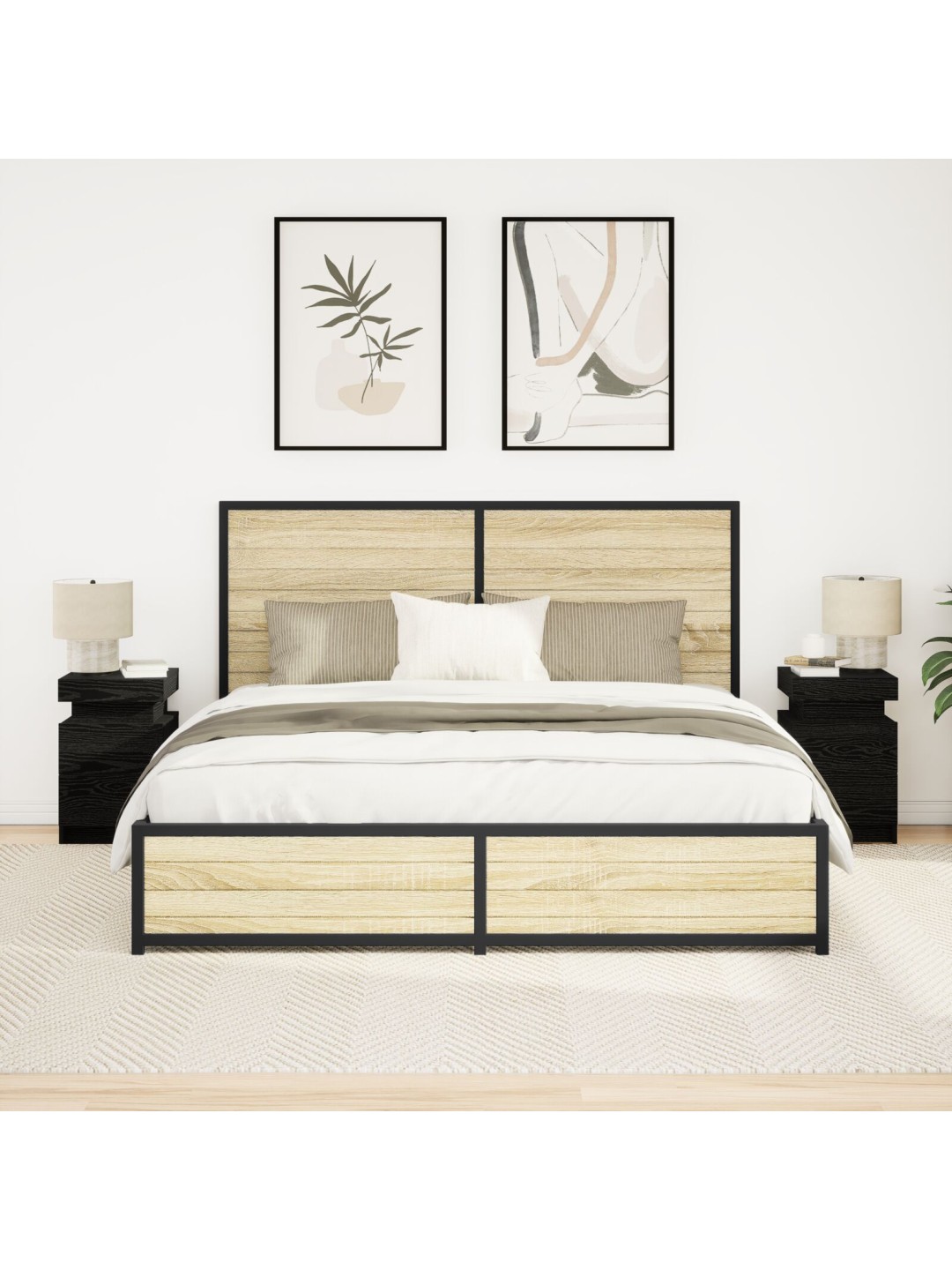 ÖÖKAPP LED-VALGUSTUSEGA 2 TK MUST ÕLIPUIDUST 35X39X55 CM