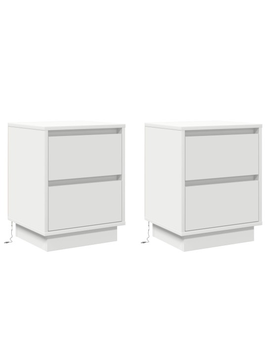 ÖÖKAPPIDEGA LED VALGUSTID 2 TK VALGE 39X34.5X50 CM