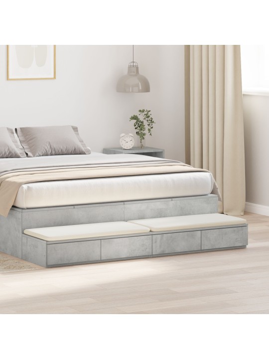 VOODI SAHTLID BETOONHALL 160X36,5X16,5 CM TEHISPUIT