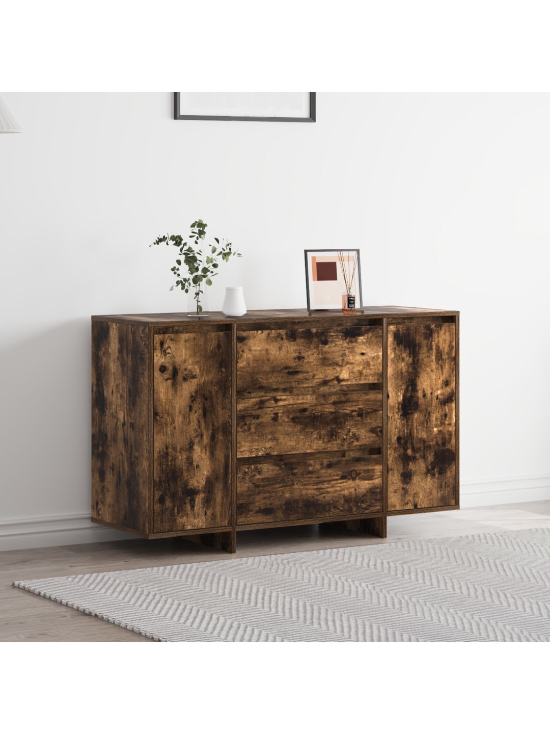 KONSOOLLAUD SUITSUTATUD TAMME 120X41X75 CM TÖÖDELDUD PUIT
