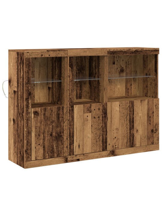 SIDEBOARD WITH LED LIGHTS TAASTATUD PUIT 142.5X37X100 CM TÖÖDELDUD PUIT