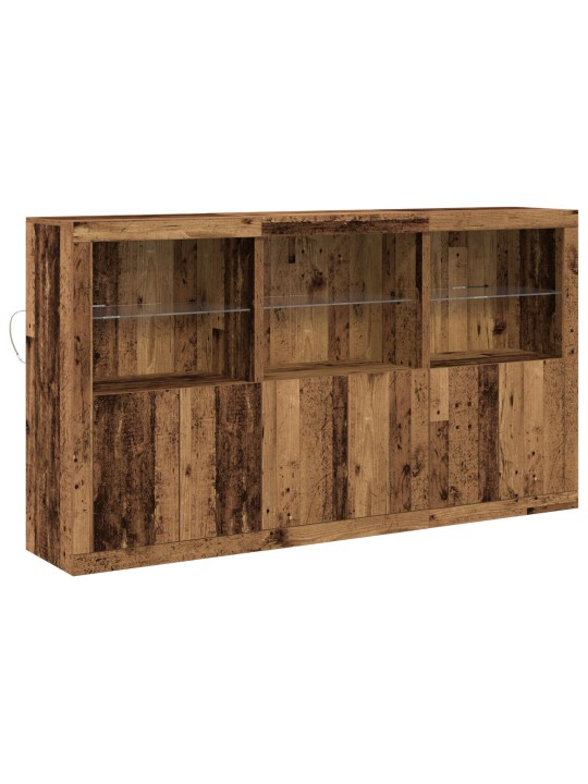 KÕRVALLAUD LED-VALGUSTIGA VANA PUIT 181.5X37X100 CM TÖÖDELDUD PUIT