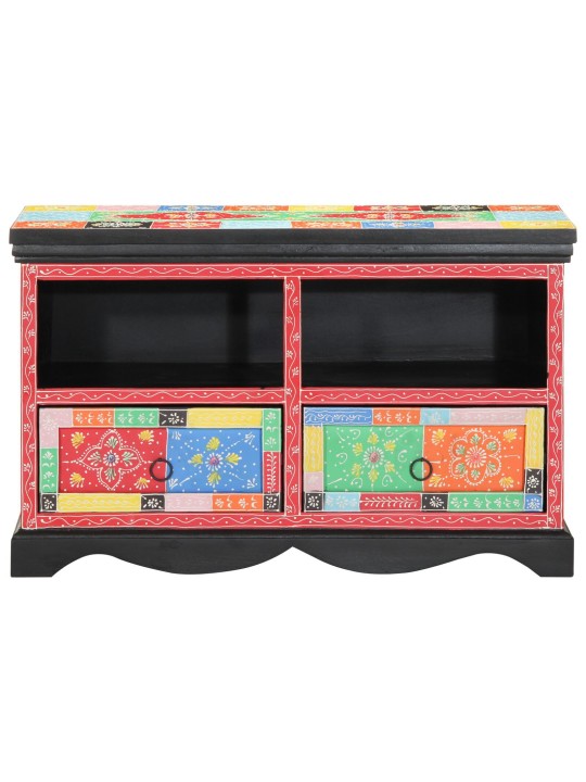 TV KAPP, MITMEVÄRVILINE, 80X35X50 CM, TAHKE MANGO PUU