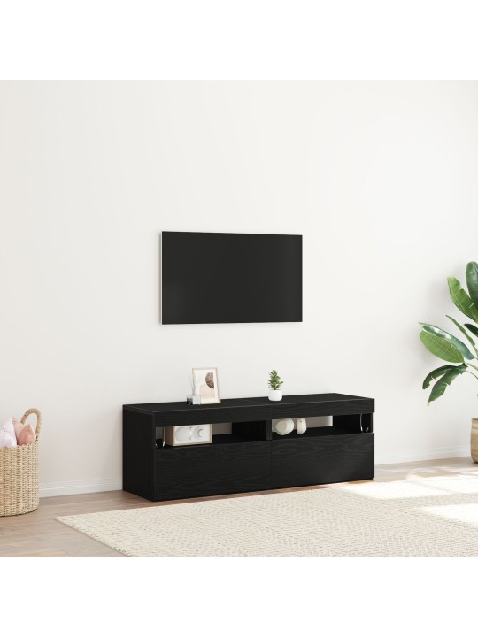 TV KAPID LED-VALGUSTITEGA 2 TK MUST TAMME 60X35X40 CM TEHISPUIT