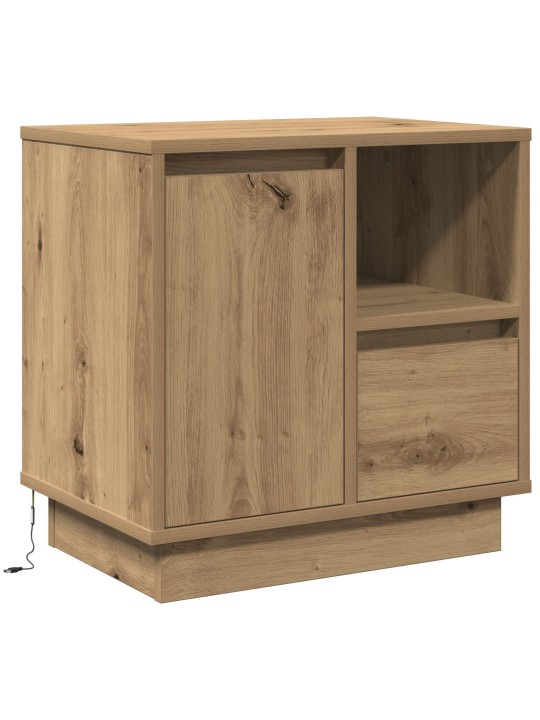 ÖÖKAPP KOOS LED-VALGUSTUSEGA ARTISAAN OAK 50X34,5X50 CM