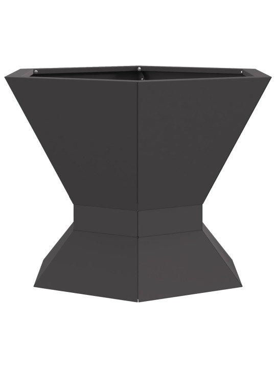 TULEKORV KUUSNURKNE MUST 50X50X40 CM TERAS