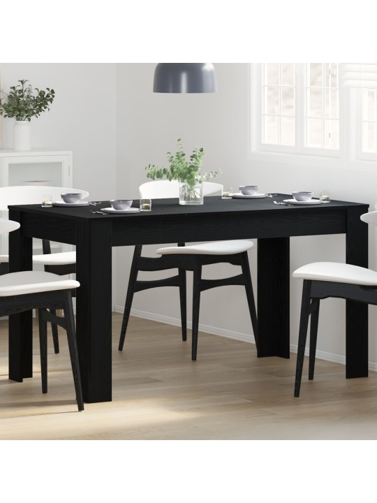 SÖÖGILAUD MUST TAMME 140X74,5X76 CM TÖÖDELDUD PUIDUST