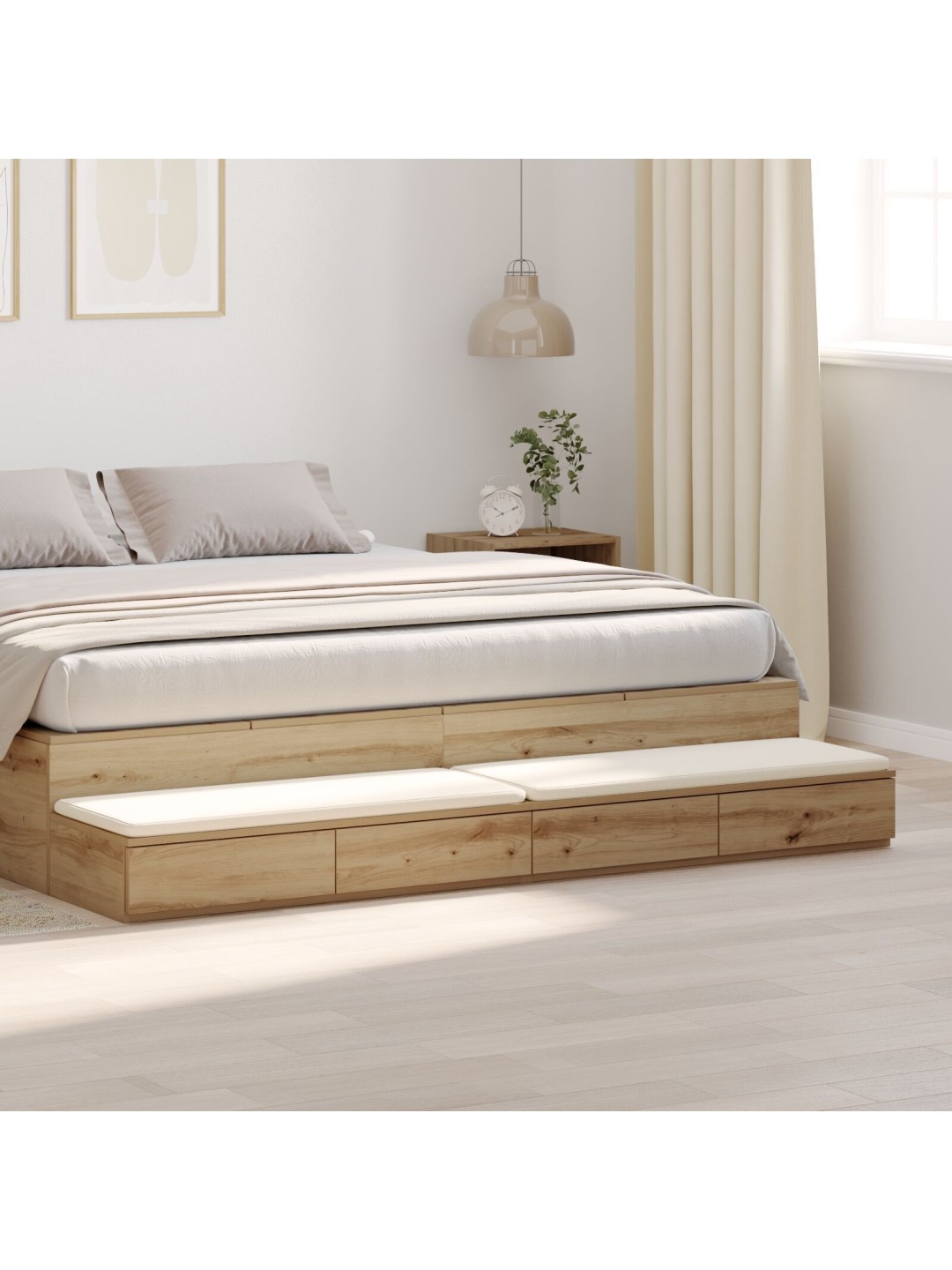 VOODI SAHTLID ARTISAN TAMME 180X36,5X16,5 CM TEHISPUIT