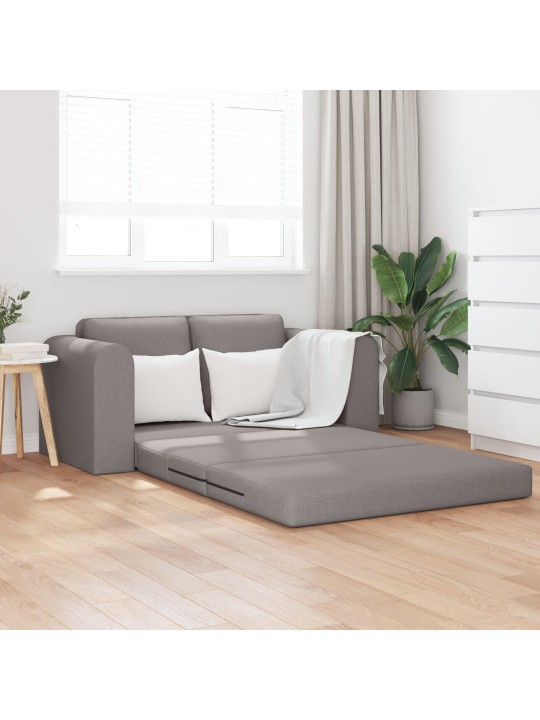 PÕRANDADIIVANVOODI 2-IN-1 TAUPE 148X71X83 CM KANGAS